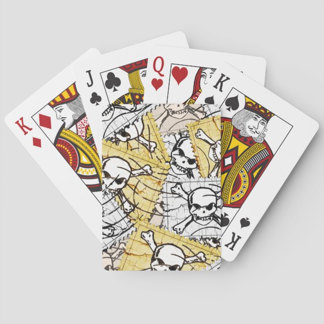 Jeu De Cartes Timbre crâne (dos)