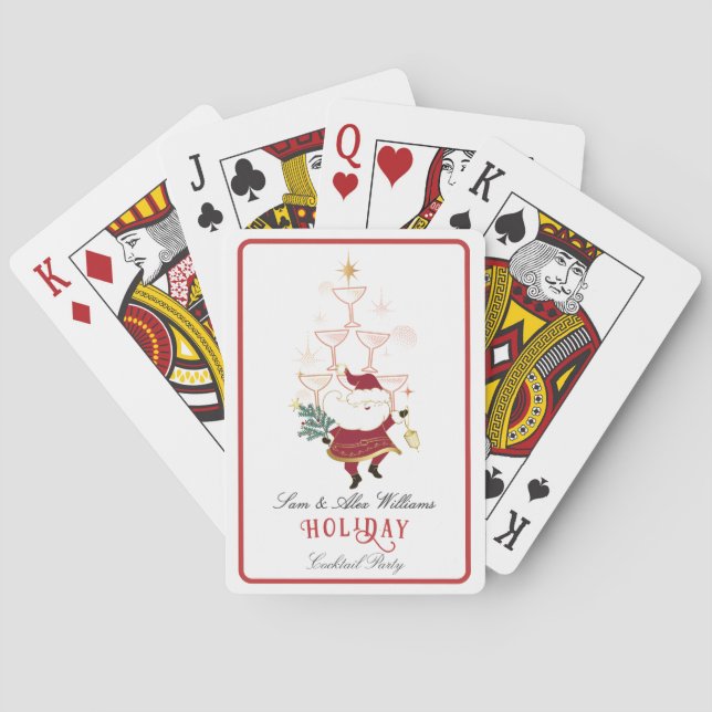 Jeu De Cartes Tini Bit Merry Martini Office Christmas Santa (dos)