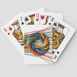Jeu De Cartes Tissé dans l'unité
