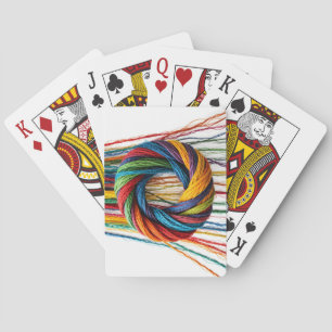 Jeu De Cartes Tissé dans l'unité