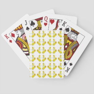 Jeu De Cartes Tissu rose jaune.