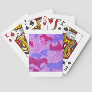 Jeu De Cartes Toile rose de chevaux