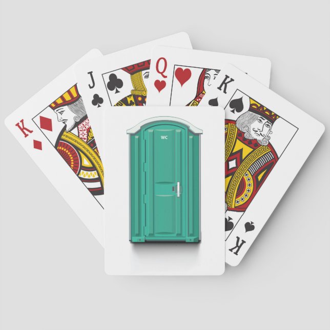 Jeu De Cartes Toilette de Portable de turquoise (dos)