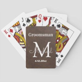 Jeu De Cartes toiletteur personnalisé, cuir