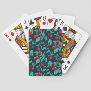 Jeu De Cartes tomates cerises motifs sur les buissons
