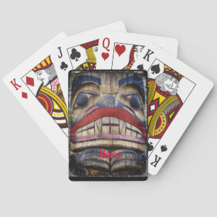 Jeu De Cartes Tonnerre à visage totem