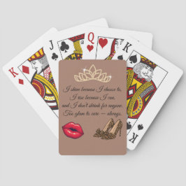 Jeu De Cartes Too Glam To Care – Chic Quote 