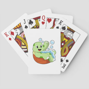 Jeu De Cartes Tortue à la baignade avec mousse