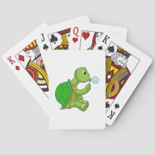 Jeu De Cartes Tortue avec bulles de savon