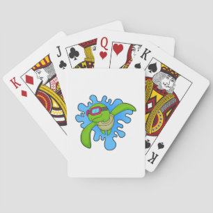 Jeu De Cartes Tortue Piscine lunettes de natation