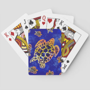 Jeu De Cartes Tortues marines Batik Art Africain