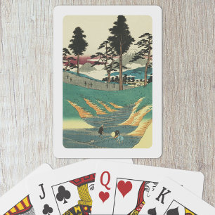 Jeu De Cartes Totsuka, Japon : Impression de blocs de bois Vinta