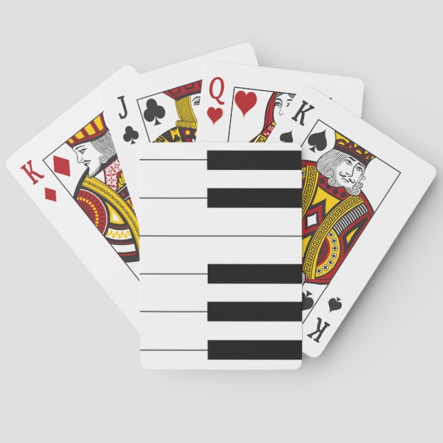 Jeu De Cartes Touches de piano (dos)