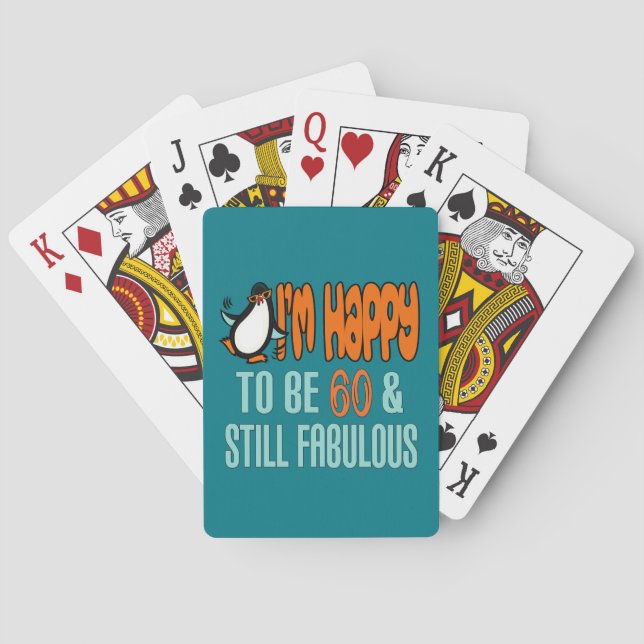 Jeu De Cartes Toujours fabuleux 60e Anniversaire Penguin (dos)