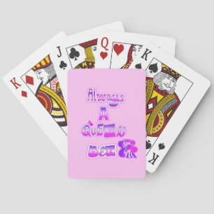 Jeu De Cartes Toujours une reine abeille rose pâle