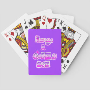 Jeu De Cartes Toujours une reine d'abeille violet
