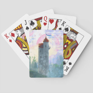 Jeu De Cartes Tour de Rapunzel au lever du soleil
