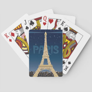 Jeu De Cartes Tour Eiffel Étincelle Cartes De Jeu