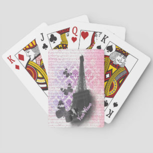 Jeu De Cartes Tour Eiffel & papillons