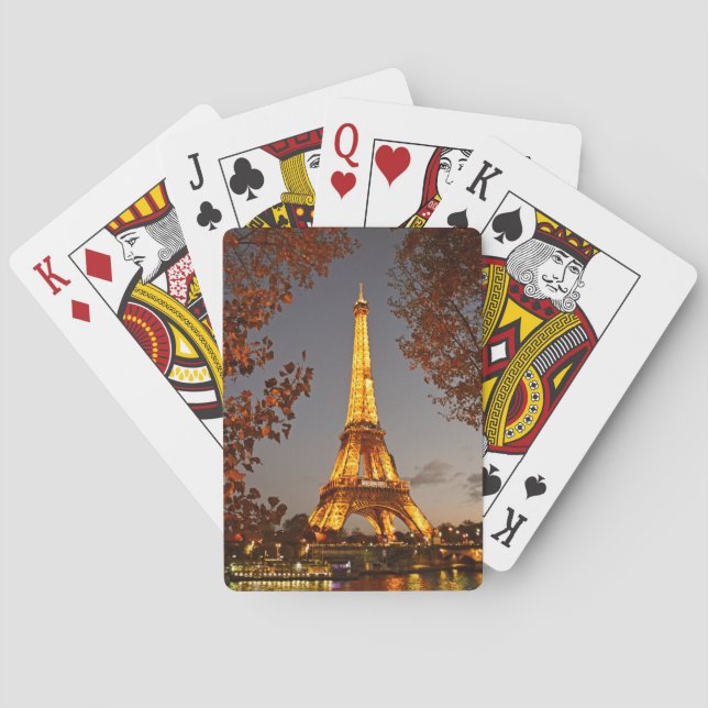 Jeu De Cartes Tour Eiffel - Paris - Jouer aux cartes (dos)