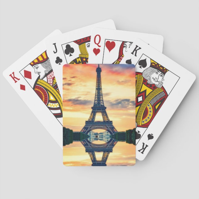 Jeu De Cartes Tour Eiffel Paris Soirée européenne (dos)