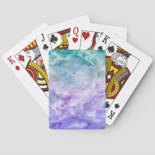 Jeu De Cartes Tourbillon de nuage bleu et violet