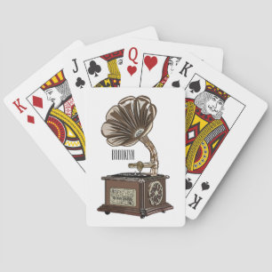 Jeu De Cartes Tourne-disque dessin animé