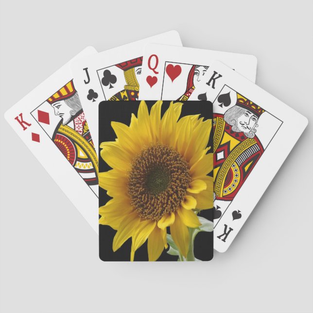 Jeu De Cartes Tournesol jouant des cartes pour elle (dos)