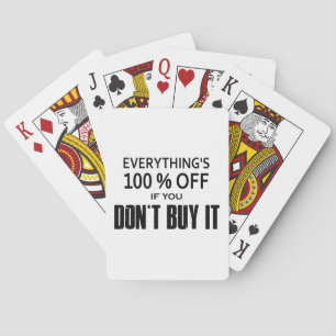 Jeu De Cartes Tout est 100% moins cher si vous ne l'achetez pas