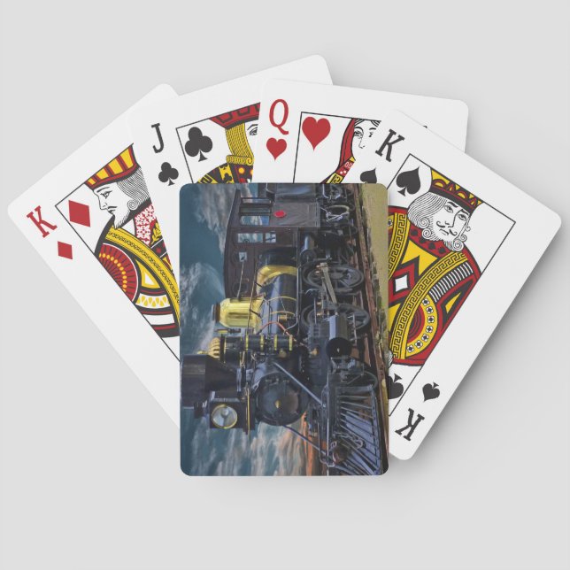 Jeu De Cartes Train à vapeur Locomotive Railroad (dos)