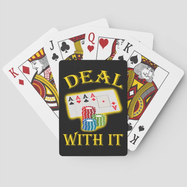 Jeu De Cartes Traitez Avec Les Cartes De Poker It (dos)