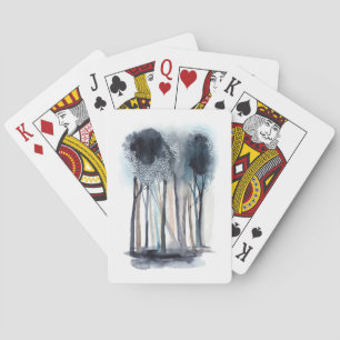 Jeu De Cartes Tranquil Abstract Trees