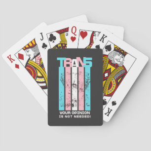 Jeu De Cartes Transgenre. Votre Opinion N'Est Pas Nécessaire.