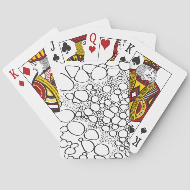 Jeu De Cartes Travail numérique abstrait (dos)