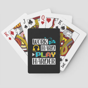 Jeu De Cartes Travailler dur Jouer si dur Drôle et Trending Quot