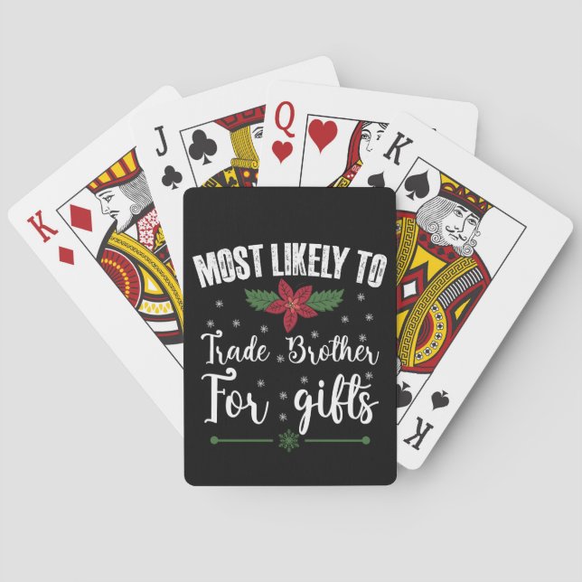 Jeu De Cartes Très Probable De Commerce Fraternité Pour Cadeaux  (dos)