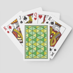 Jeu De Cartes Triangle jaune moderne Motif géométrique