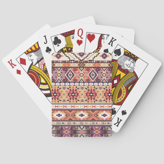 Jeu De Cartes Tribal Aztèque (dos)