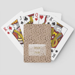 Jeu De Cartes Tribu de la mariée DATE de mariage Rustique Modern