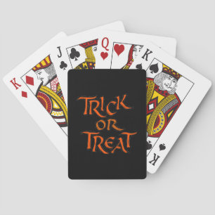 Jeu De Cartes Trick Halloween ou Traiter les mots