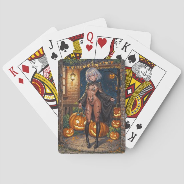 Jeu De Cartes Trick ou le traitement, Brave Halloween Costume Gi (dos)