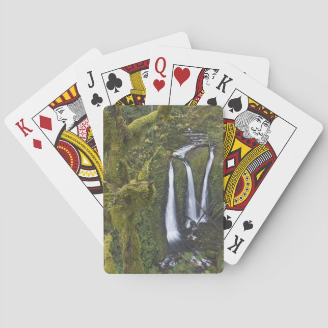 Jeu De Cartes Triple Falls, Columbia River Gorge (dos)