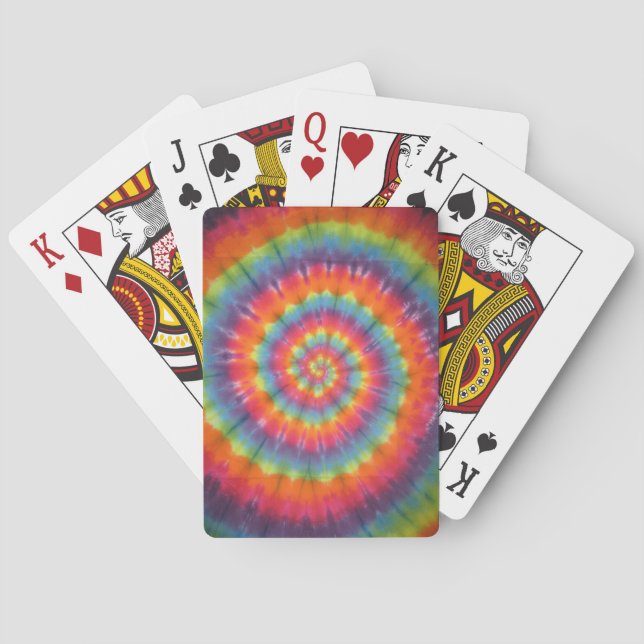 Jeu De Cartes Trippy Swirl Tie Dye Bicycle Lecture Cartes (dos)