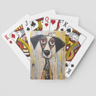 Jeu De Cartes Triste Mutt Gros Yeux Peint
