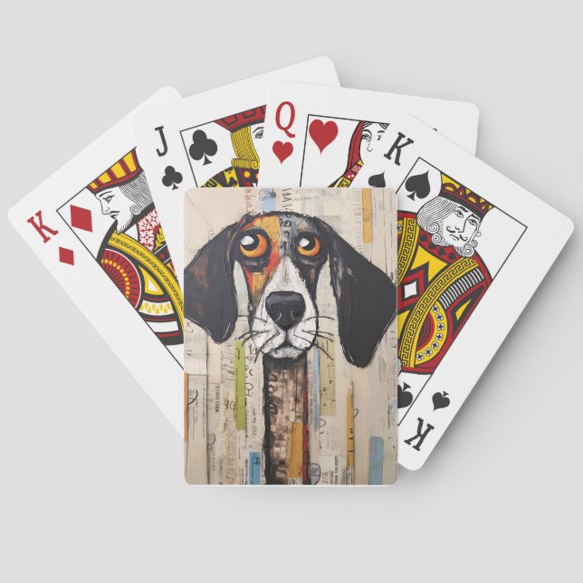 Jeu De Cartes Triste Mutt Gros Yeux Peint (dos)