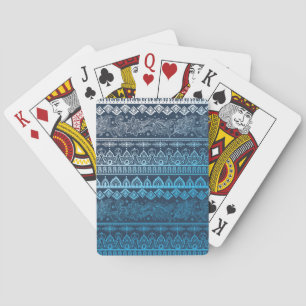 Jeu De Cartes Troisième ethnie tribale, motif sans coutures.