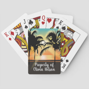 Jeu De Cartes Tropical Sunset