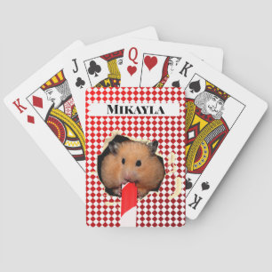 Jeu De Cartes Trou Hamster Chews en jouant aux cartes