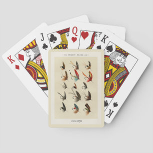 Jeu De Cartes Trout Flies Circa 1892 Classic Playing Cards