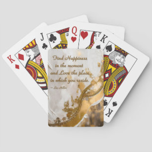 Jeu De Cartes Trouvez le bonheur dans l'instant... Citation de L
